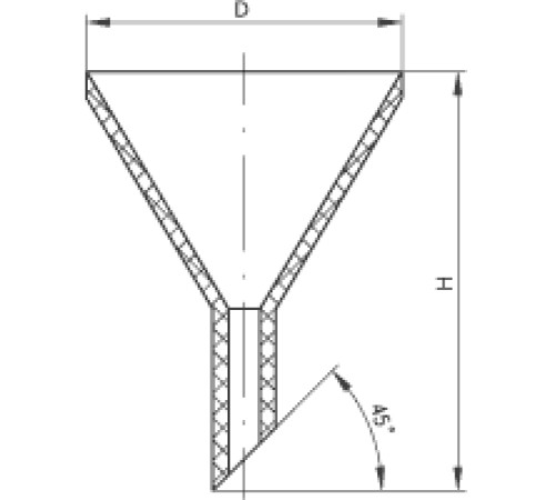 Воронка фторопластовая №2, 1 сорт