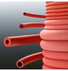 Шланг резиновый Deutsch & Neumann вакуумный, внутренний диаметр 5 мм, толщина стенок 4,0 мм, красный
