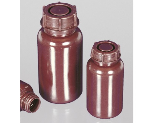Бутыль широкогорлая, круглая, коричневая, объем 1000 мл, материал РЕ-LD (Артикул 0320-1000)