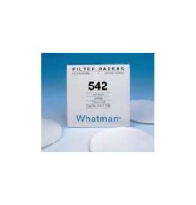 1542-110 Фильтровальная бумага Grade 542, диаметр 110 мм, толщина 0.15 мм, зольность 0.006, 100 шт/упак