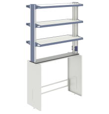 Технологическая стойка островная ЛАБ-PRO ТСОв 120.20/40.90/195